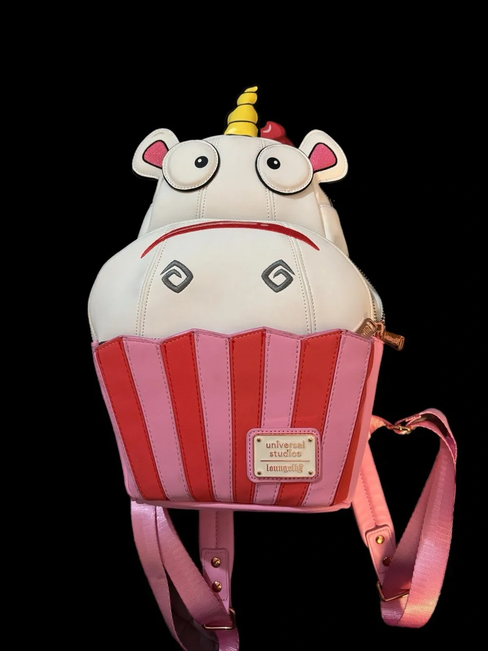 Loungefly x Universal Studios Pink Unicorn Cupcake Despicable Me Kids Backpack
